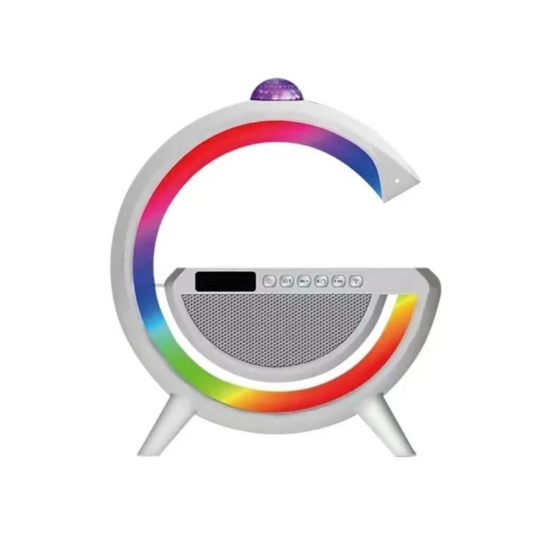 Cargador Inalámbrico, Parlante Bluetooth, Lámpara USB y Radio