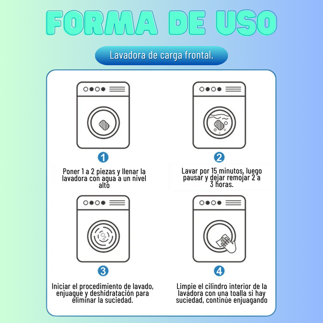 Proceso de limpieza eficiente